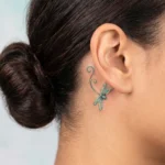 Dragonfly Behind the Ear Tattoo Ideas