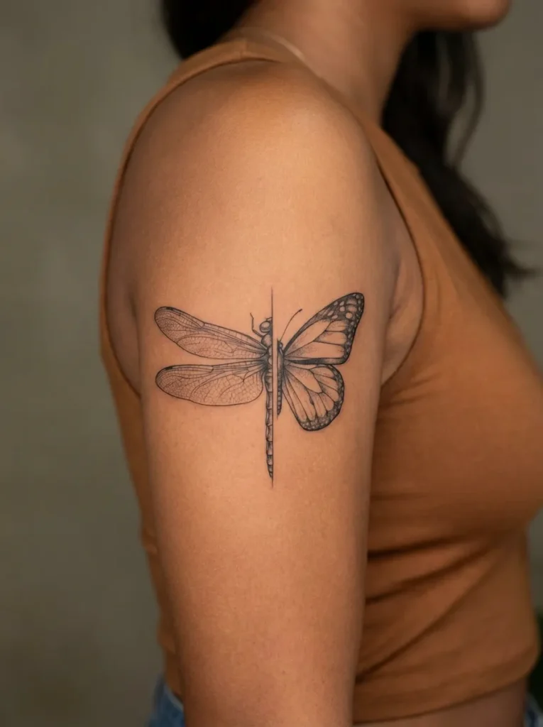 Dragonfly and Butterfly Split Wing Concept