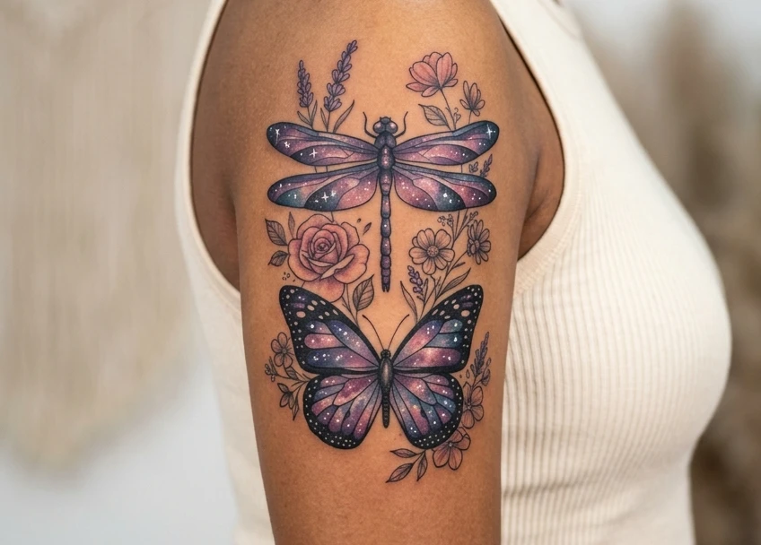 Dragonfly and Butterfly Tattoo Ideas