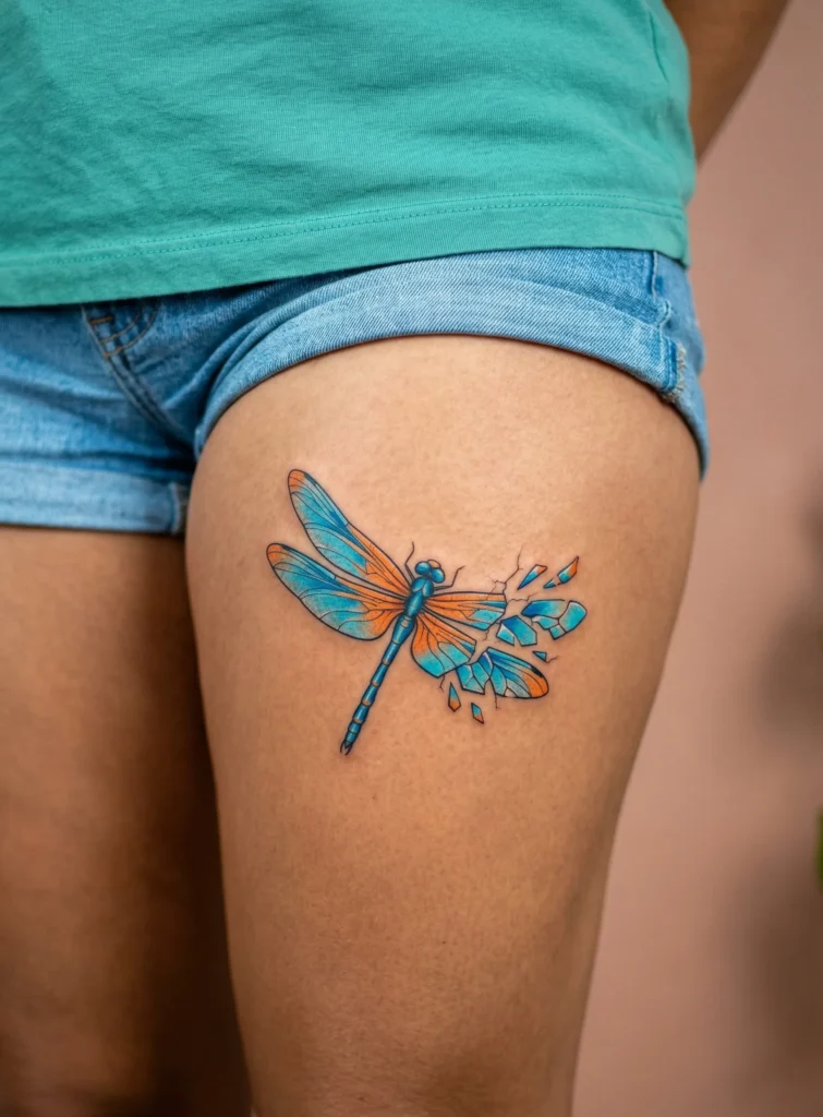 Dragonfly with Broken Wing Symbolism