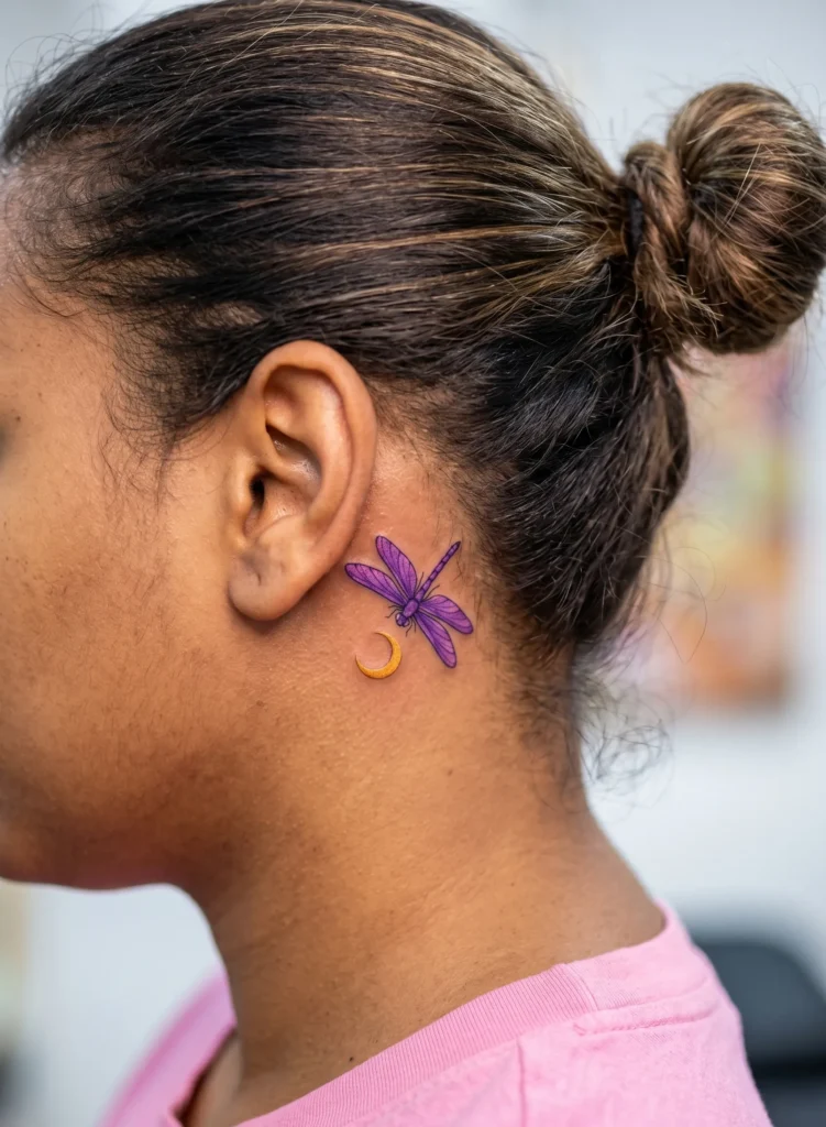 Dragonfly with Crescent Moon Detail