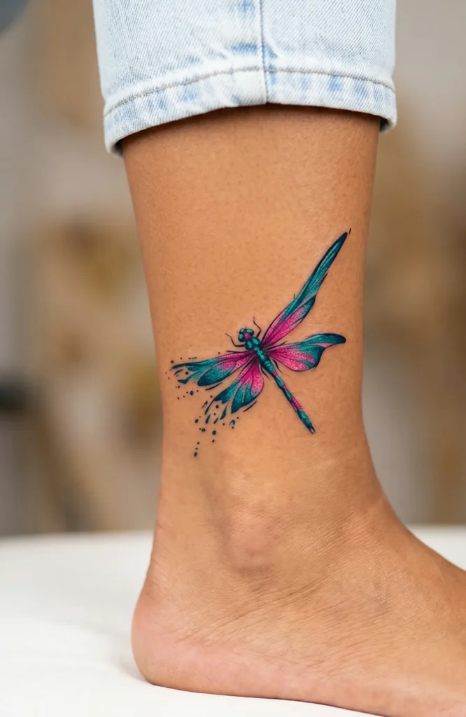 Dragonfly with Distorted Wing Shapes