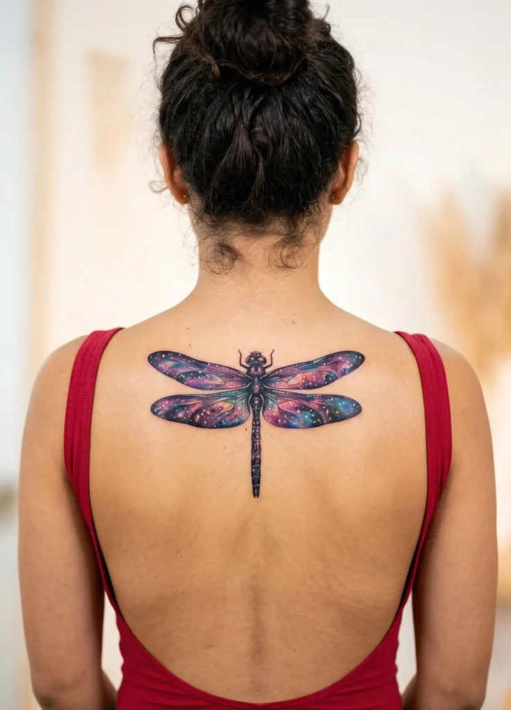 Dragonfly with Galaxy Wing Effect