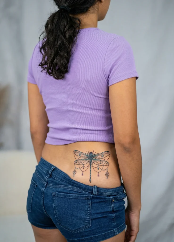 Dragonfly with Hanging Charm Style