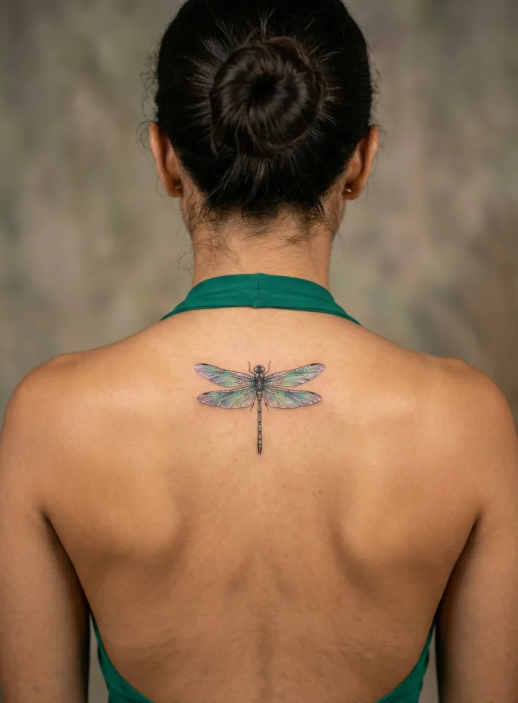 Dragonfly with Iridescent Shimmer Wings