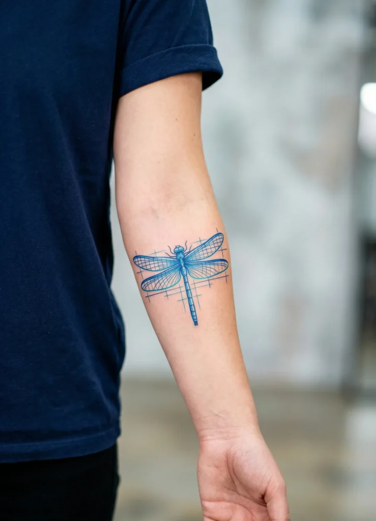 Dragonfly with Linear Grid Wing Design