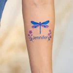 Dragonfly with Name Tattoo Ideas