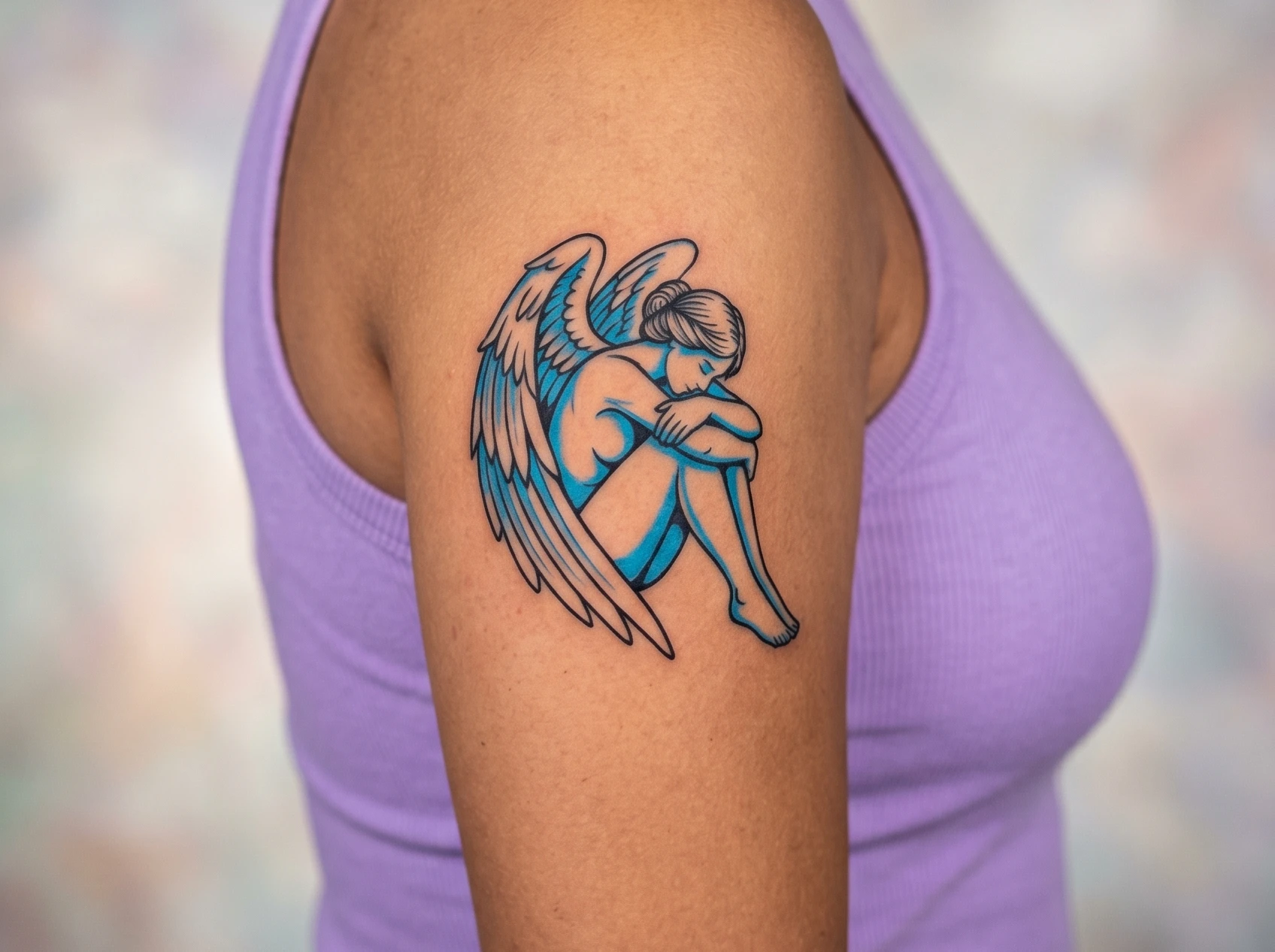 Fallen Angel Tattoo for Women