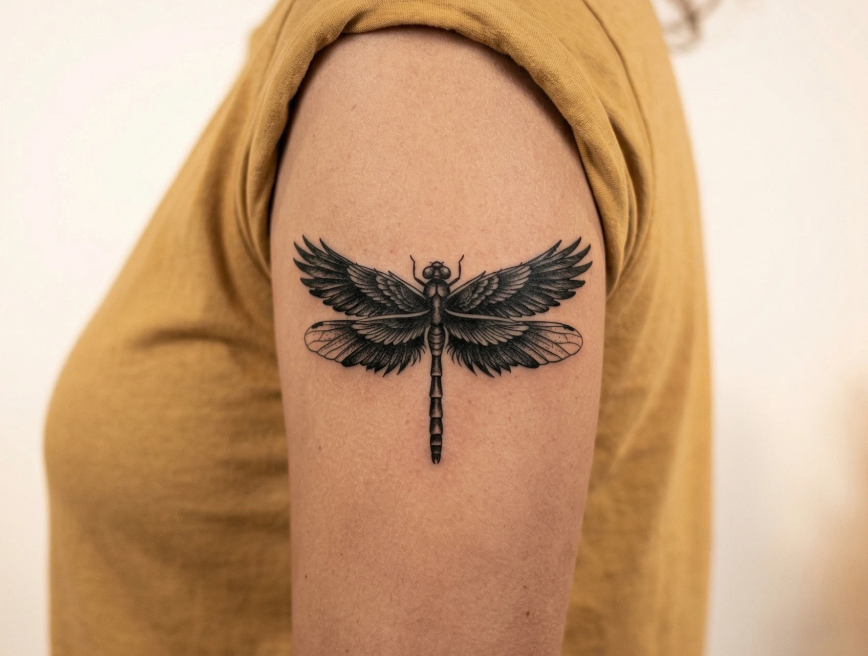 Gothic Dragonfly Tattoo Ideas