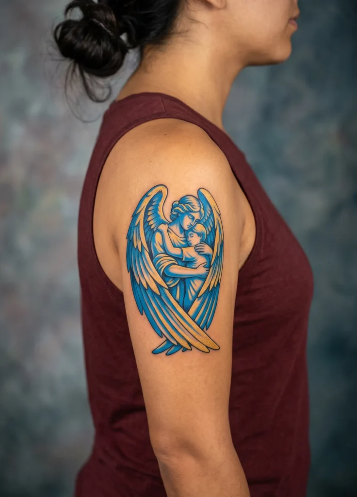 Guardian Angel Hugging Figure