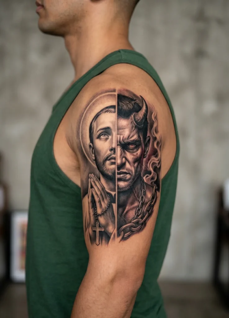 Half Saint Half Sinner Portrait