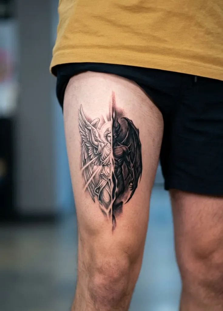 Half Shadow Angel Half Light Split