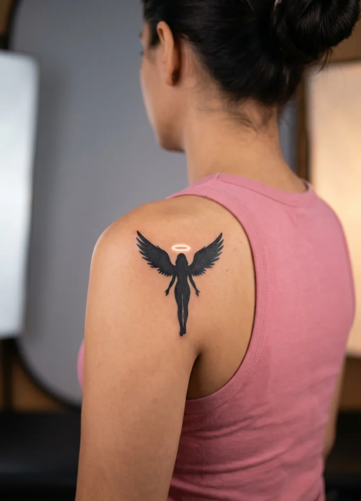 Halo Guardian Angel Silhouette