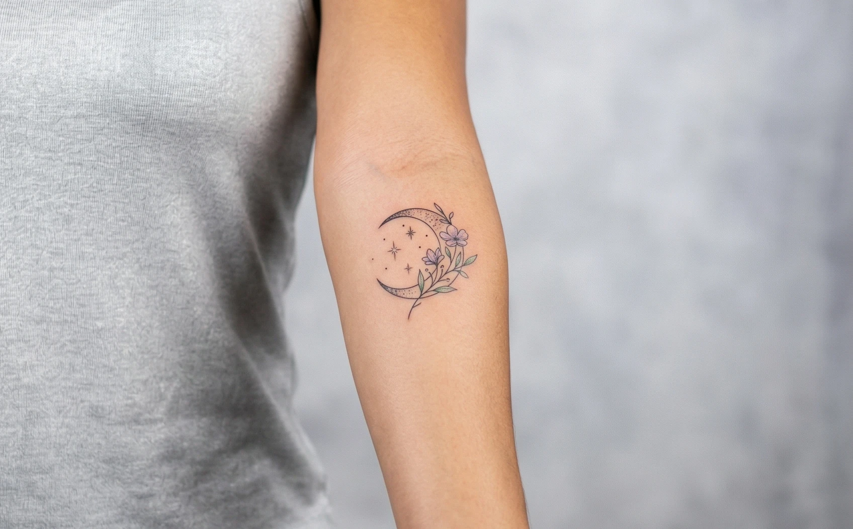 Hidden Moon Tattoo Designs