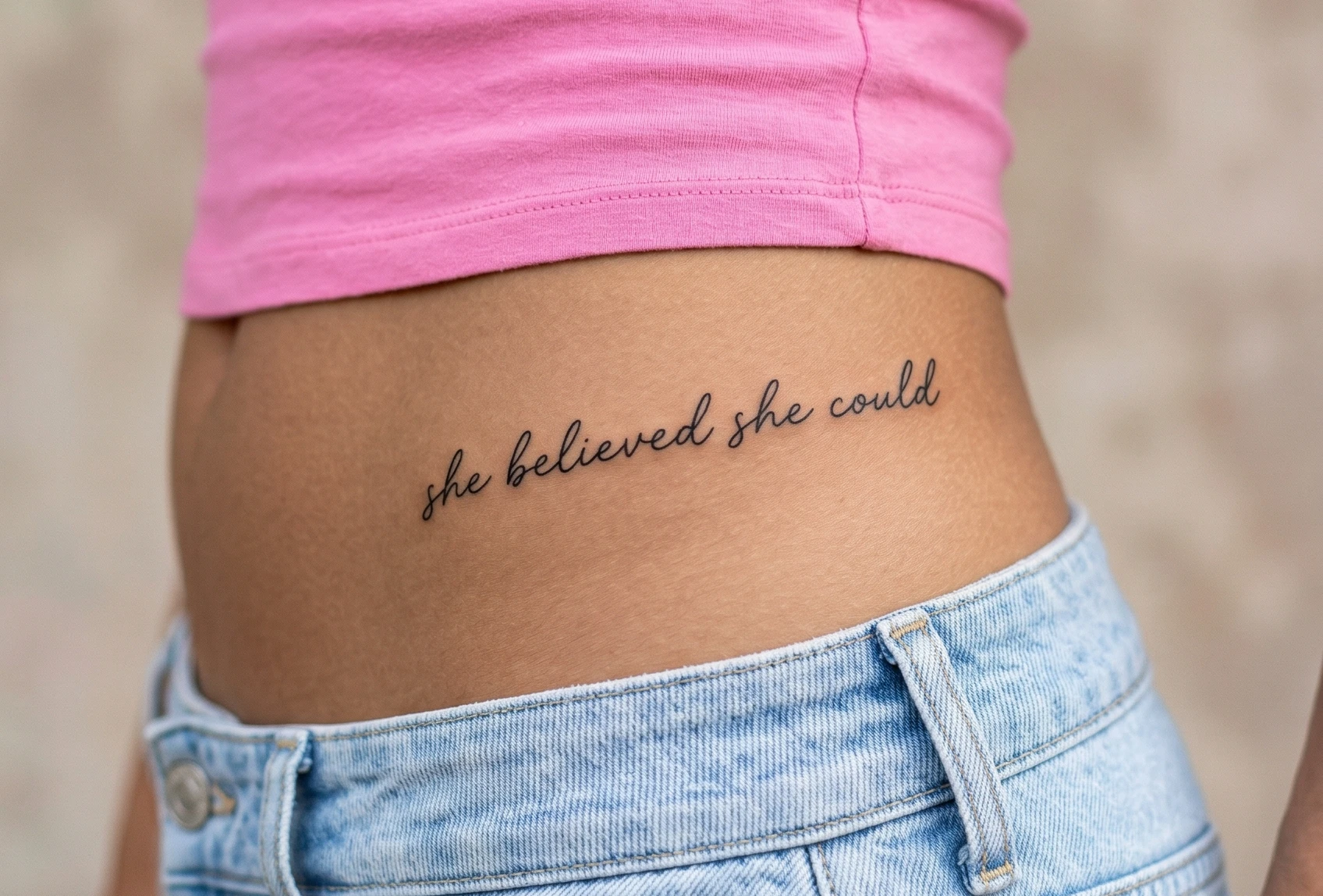 Hidden Quote Tattoo Ideas