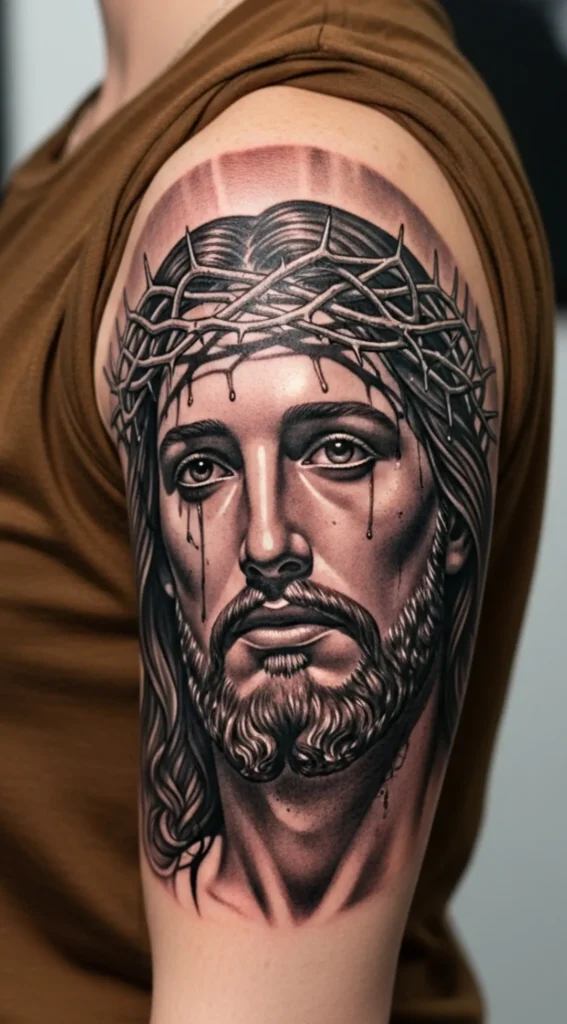 Jesus Portrait Realism Style