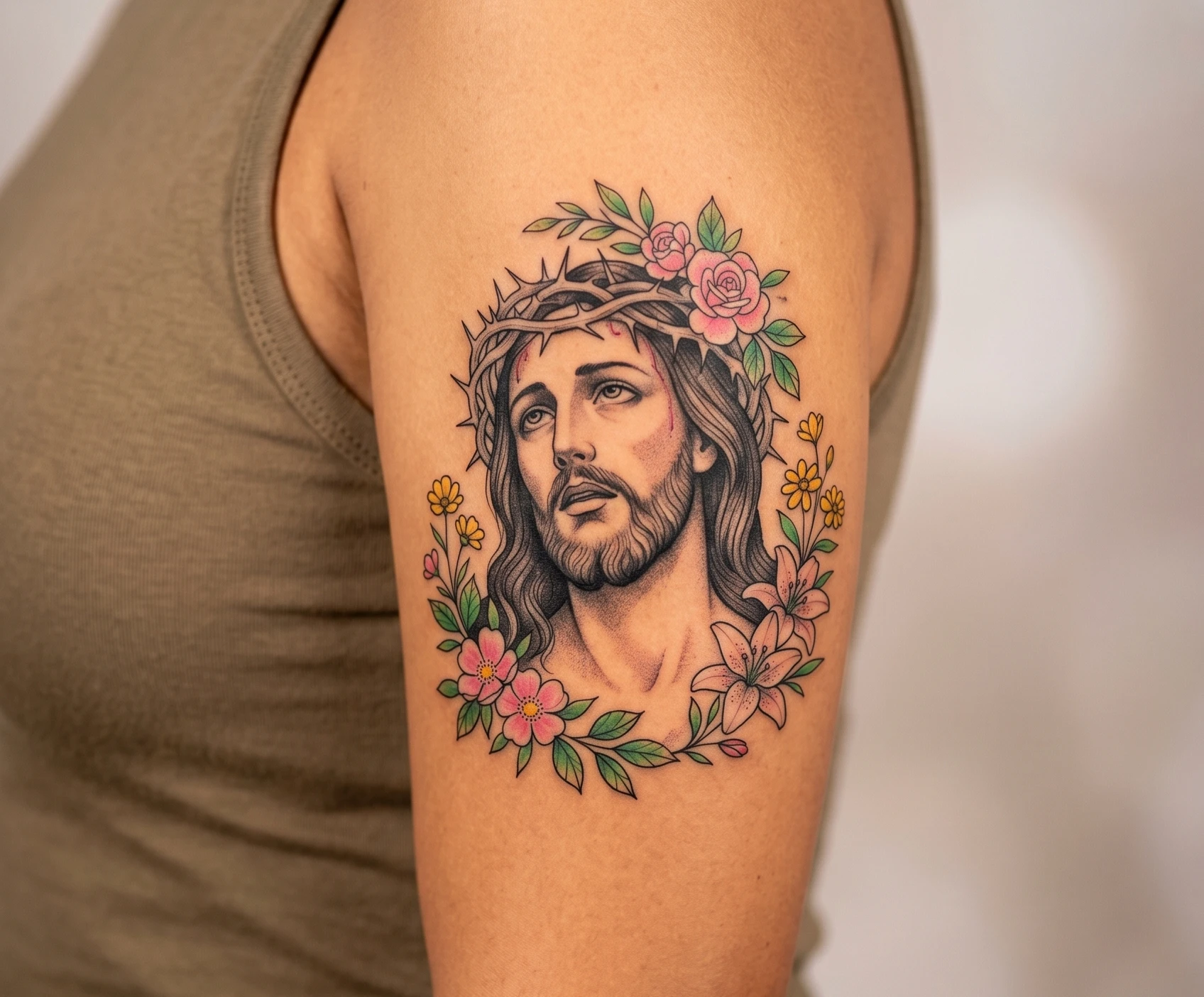 Jesus Tattoo for Women