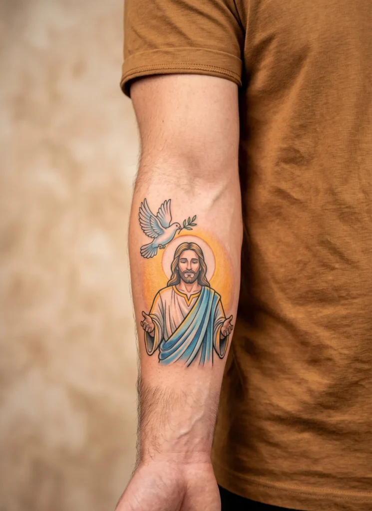 Jesus and Dove Combination