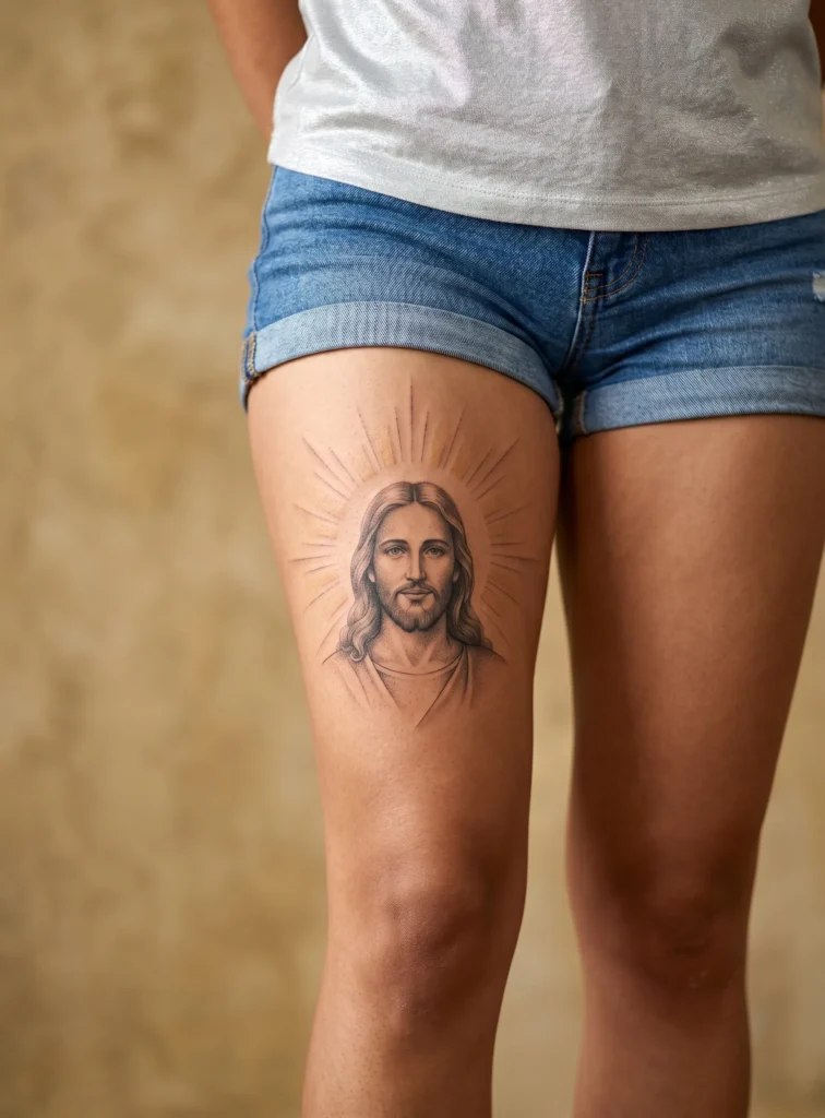 Jesus with Soft Sun Rays