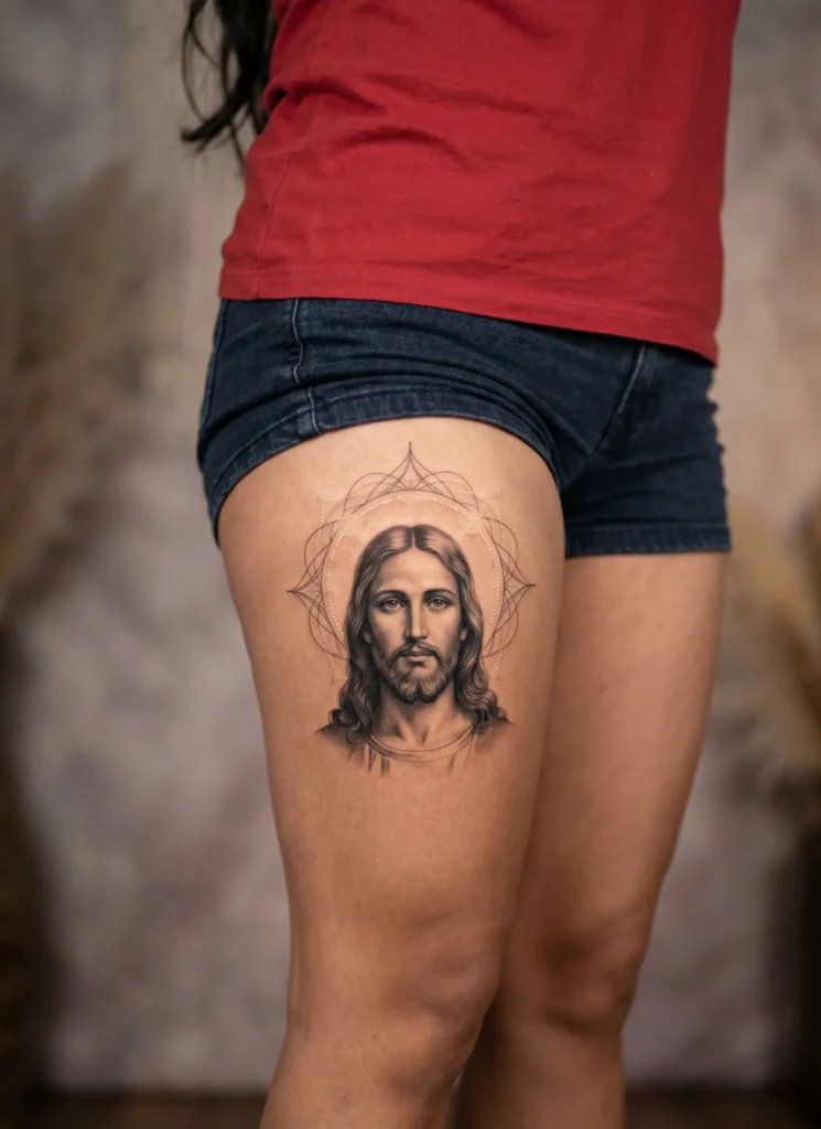 Jesus with Subtle Halo Glow