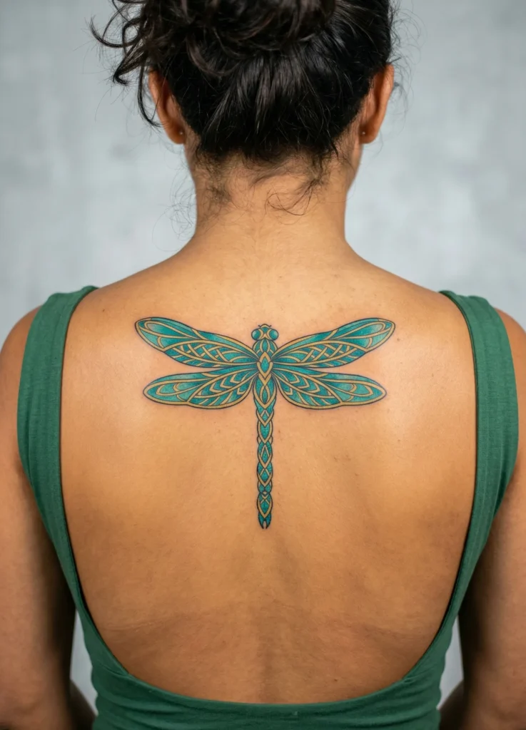 Mandala Dragonfly Tattoo