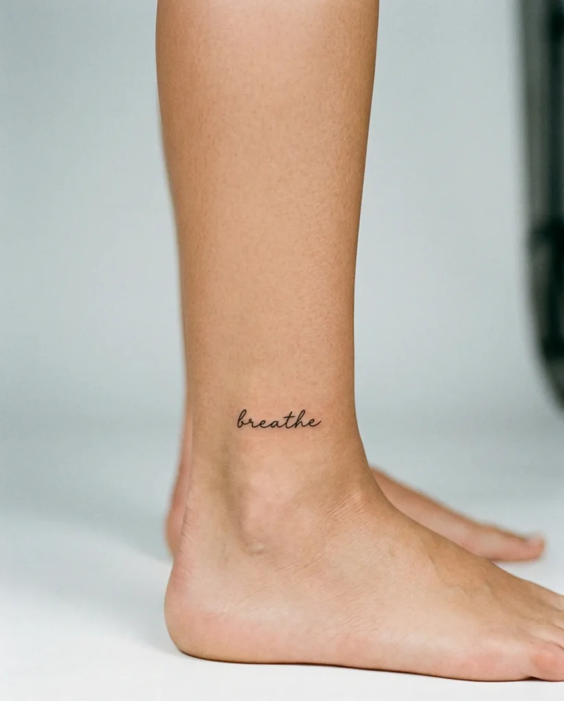 Minimal Quote on Ankle Side