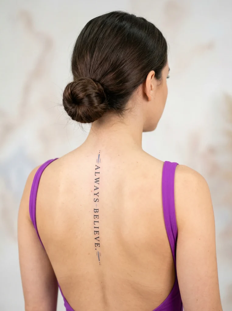 Minimal Quote on Spine Line