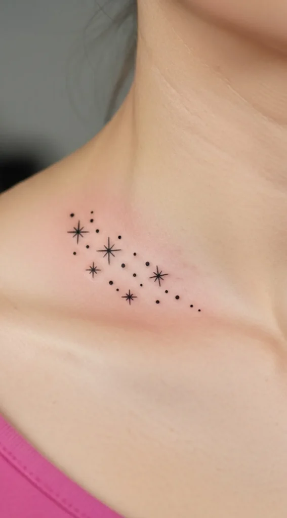 Minimal Star Cluster on Collarbone