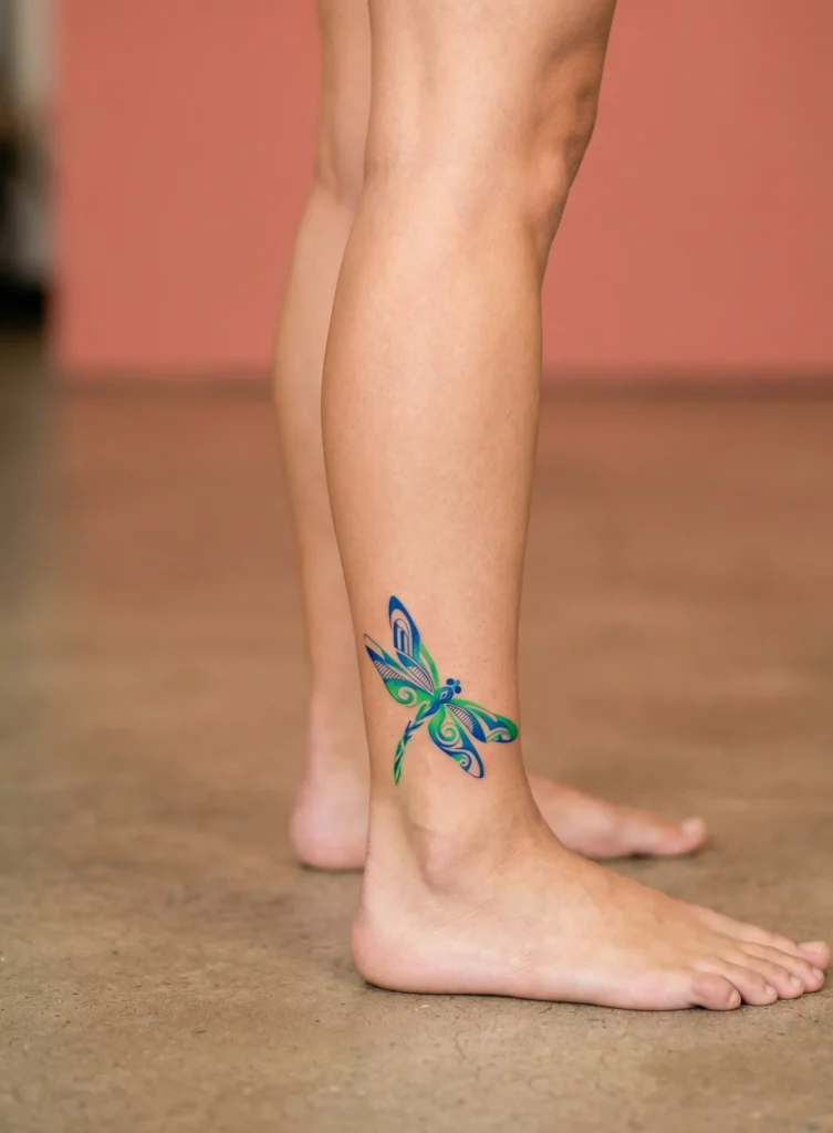 Minimal Surreal Dragonfly with Wing Shapes