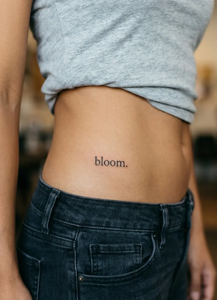 Minimal Upper Hip Tattoo