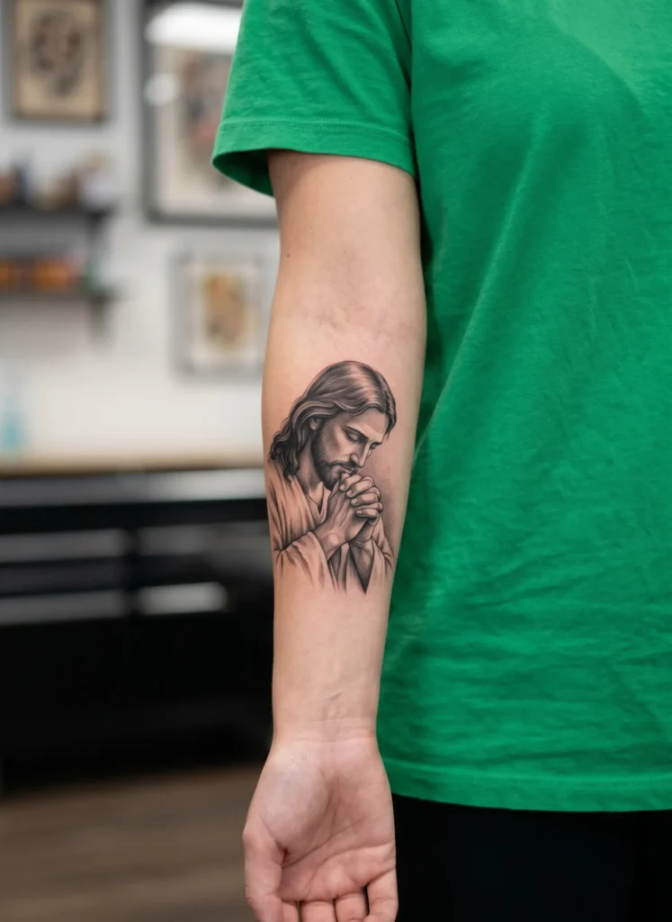 Praying Jesus Portrait