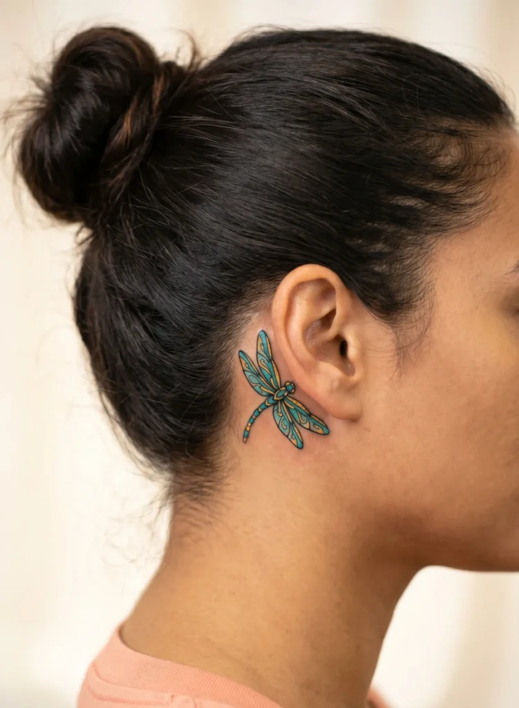 Small Dragonfly with Angled Flight Pose