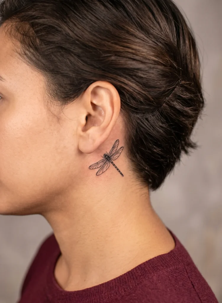 Small Dragonfly with Clean Micro Detail