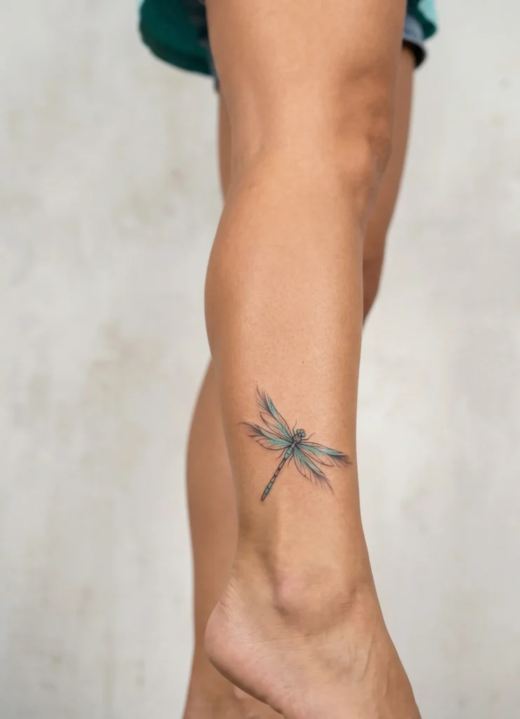 Small Dragonfly with Feathered Wing Tip