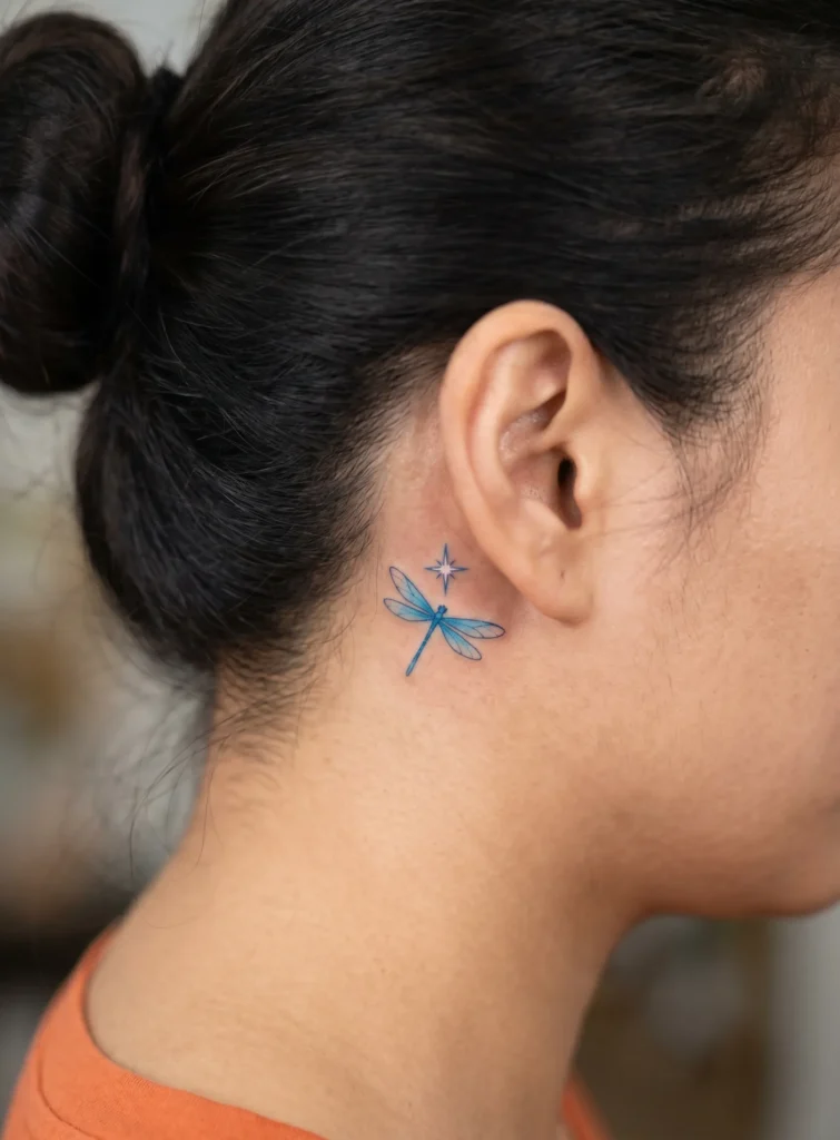 Small Dragonfly with Star Accent