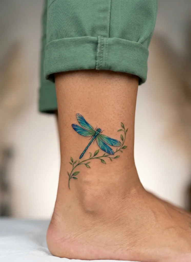 Small Dragonfly with Vine Wrap