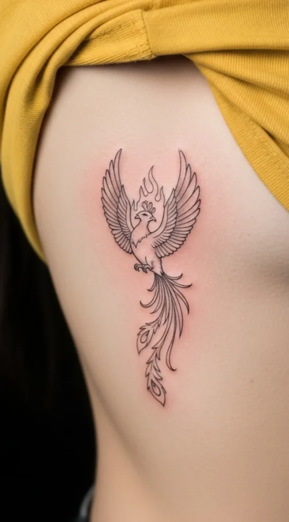 Small Phoenix on Rib
