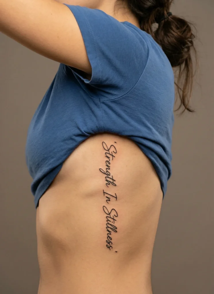Small Quote on Side Rib