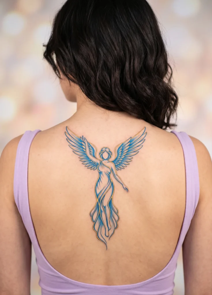 Spine Angel with Vertical Flow