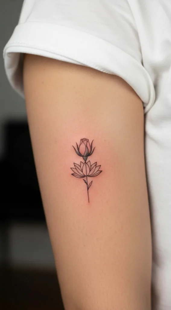 Tiny Flower Bud on Inner Arm