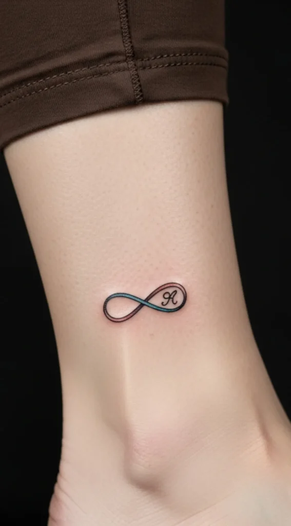 Tiny Infinity Symbol on Side Ankle