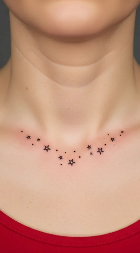 Tiny Star Cluster on Collarbone