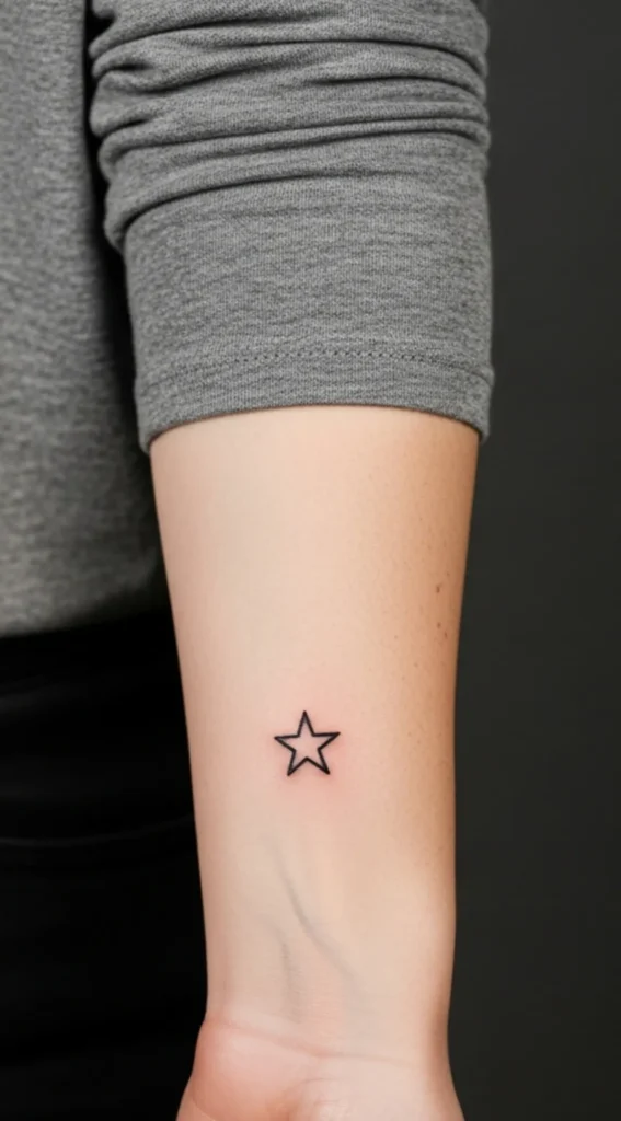 Tiny Star on Inner Wrist
