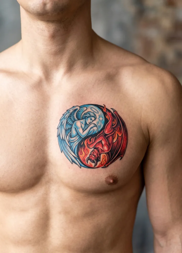 Yin Yang Angel Demon Fusion