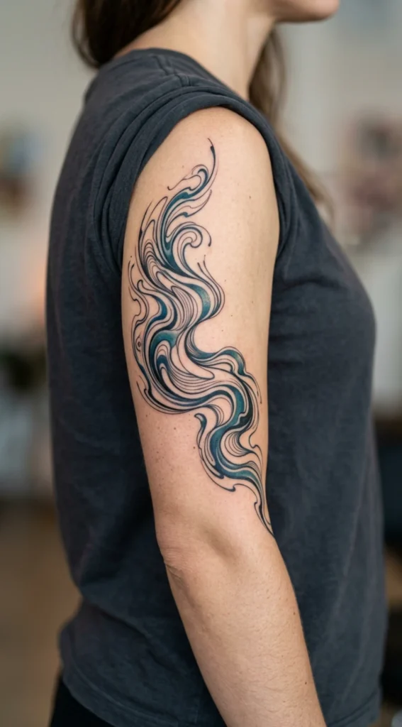 Abstract Aquarius Liquid Energy