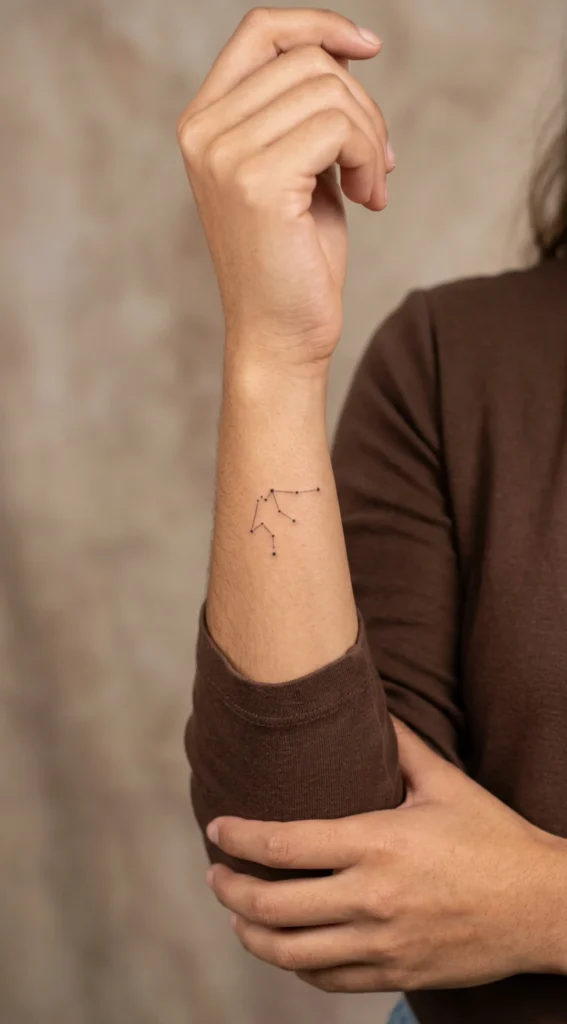 Aquarius Constellation Wrist Design