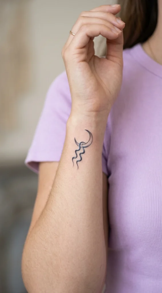 Aquarius Glyph and Moon Fusion