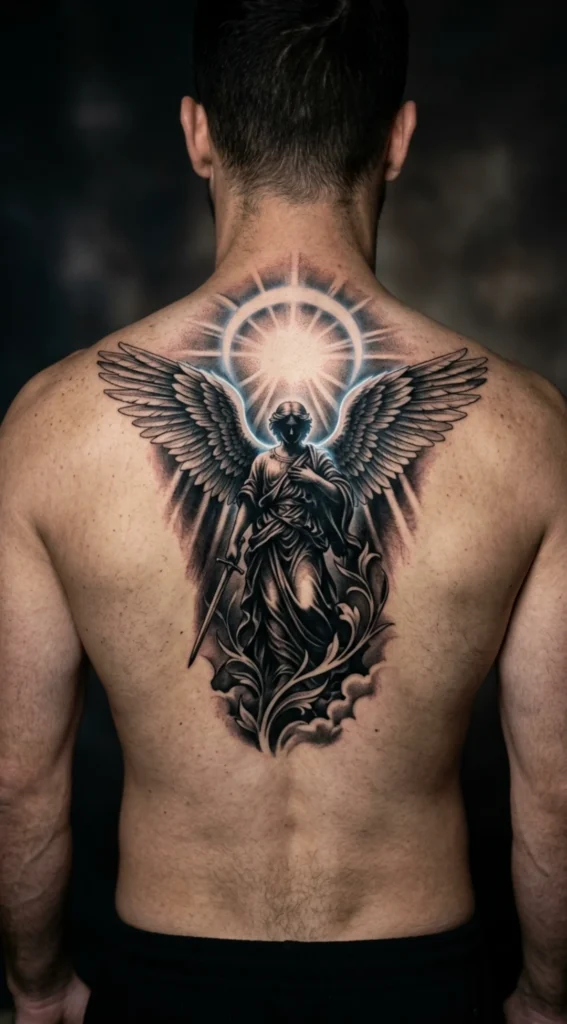 Archangel Halo Glow Back Composition