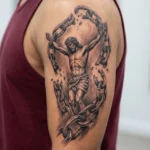 Black and Grey Jesus Tattoo Ideas