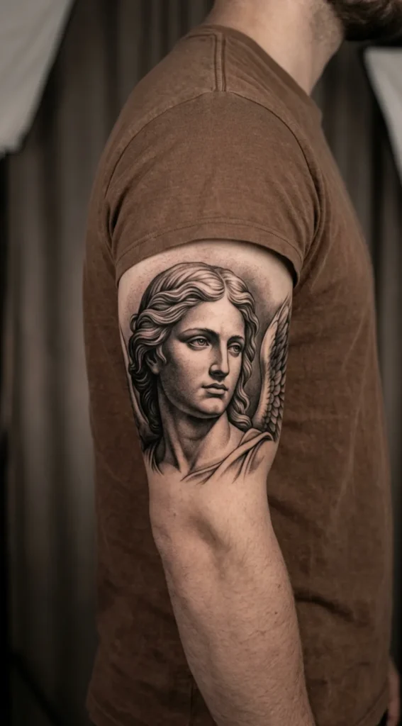 Black and Grey Michael Realism Portrait